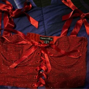 Dolls kill wizard of oz ruby red top size medium